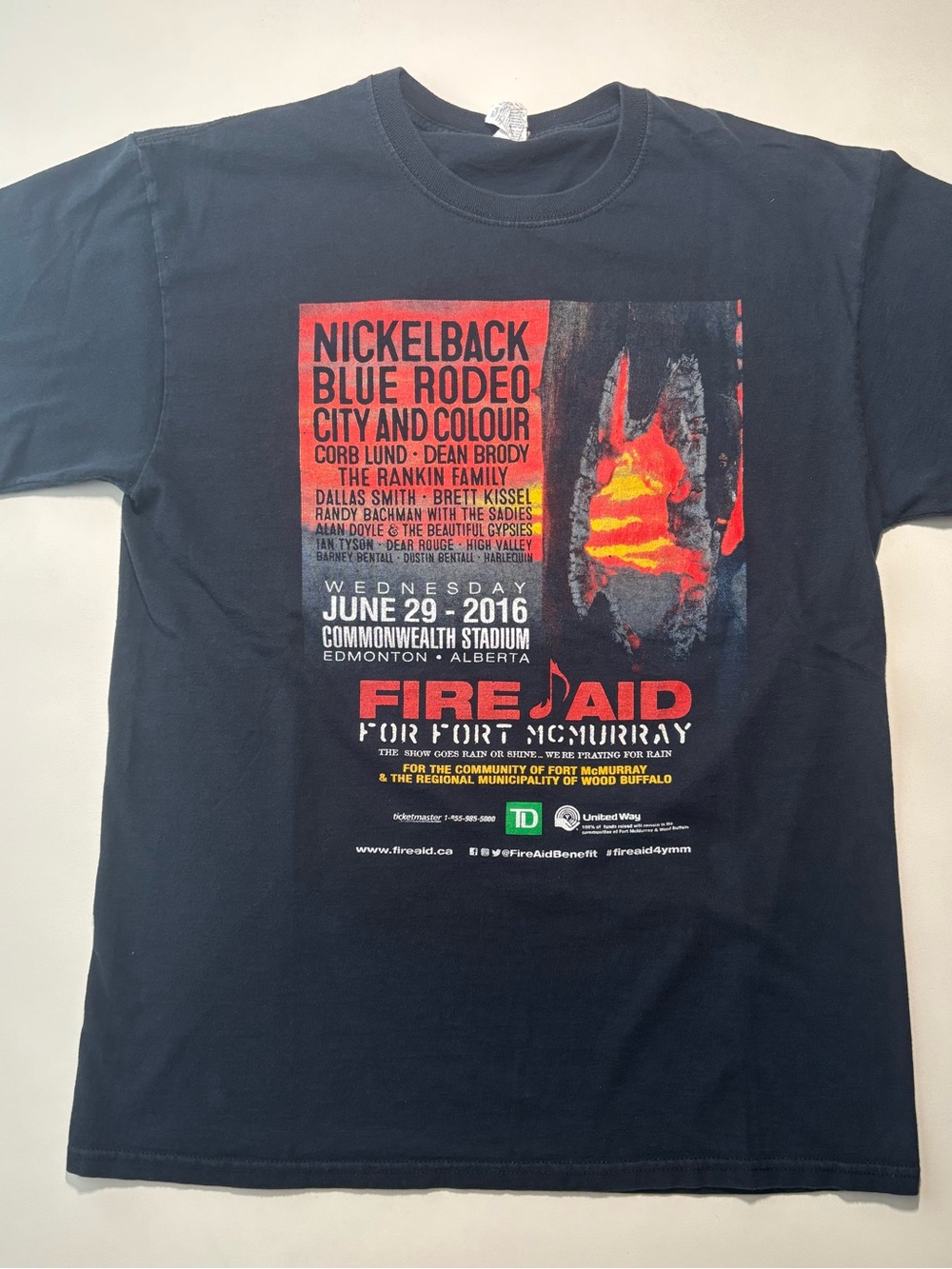 Y2k 2016 Nickel back Blue Rodeo rock band shirt